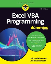 Excel VBA Programming for Dummies, 5th Edition Excel VBA Programming for Dummies, 5th Edition