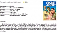 Secret Agent (Thriller 1936) Madeleine Carroll 720p
