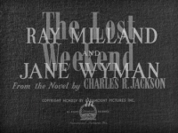 The Lost Weekend (1945) [BluRay] [720p] [YTS] [YIFY]