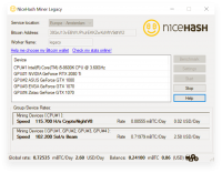 NiceHash Miner Legacy Version 1.9.0.15 NVIDIA,AMD,Iintel