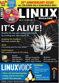 Linux Magazine USA - Issue 240 - November 2020 Linux Magazine USA - Issue 240 - November 2020
