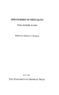 Discourses of Sexuality - From Aristotle to AIDS