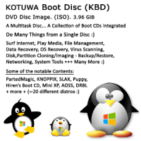 Kotuwa Boot Disc (KBD) MultiTask, MultiPurpose DVD
